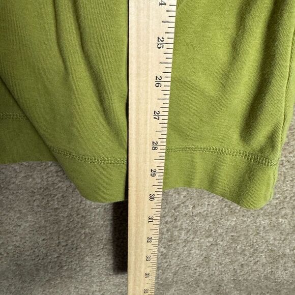 Soft Surroundings Cardigan Sweater Womens Medium M Green Snap Front Pockets Long - Picture 4 of 9